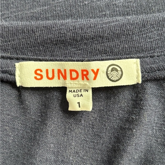 Sundry anthropologie boho Verona Maxi Tee Dress Blue Striped Knit Casual small - Picture 12 of 15